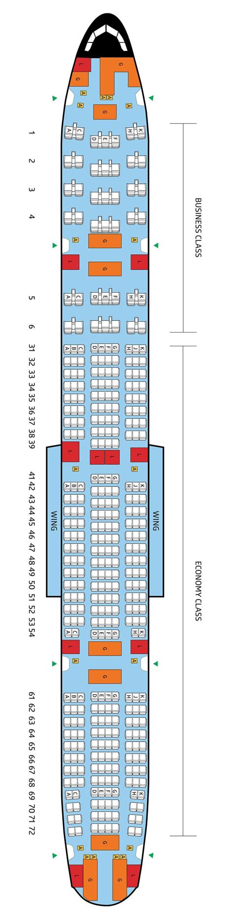 plattegrond boeing 777 300er.